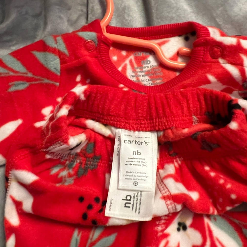 6pc NWOT newborn baby girl carters clothing lot - Picture 3 of 10